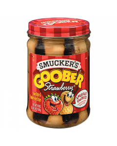 Clearance Special - Smucker's Goober Strawberry Peanut Butter Jelly Stripes - 18oz (510g) **Best Before: 04 February 24**