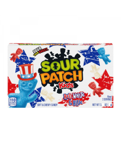 Clearance Special - Sour Patch Kids Red White & Blue Theatre Box - 3.1oz (88g) **Best Before: 10th March 2024**