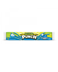 Sour Punch Blue Raspberry Candy Straws - 2oz (57g)