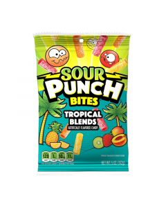Clearance Special - Sour Punch Tropical Bites - 5oz (142g) **Best Before: 14th March 2024**