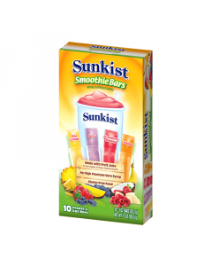 Clearance Special - Sunkist Freezer Smoothie Bars 10PK - 10oz **Best Before: September 23**