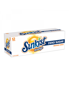 Sunkist Orange Zero Sugar - 12-Pack (12 x 12fl.oz (355ml))