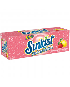 Sunkist Strawberry Lemonade12fl.Oz (355ml) Can 12-Pack