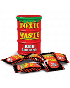 Toxic Waste Red Drum Extreme Sour Candy 1.5oz (42g)
