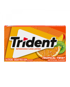 Trident Tropical Twist Gum - 14pc