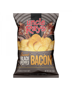 Uncle Ray's Potato Chips Sweet Black Pepper Bacon - 3oz (85g)