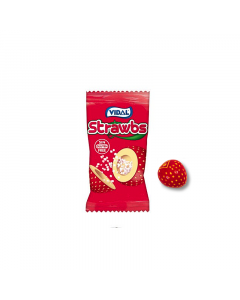 Vidal Strawbs Strawberry Bubble Gum - SINGLE