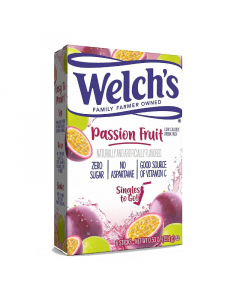 Welch's Zero Sugar Singles to Go! Passionfruit - 6pk 0.53oz (15.1g)