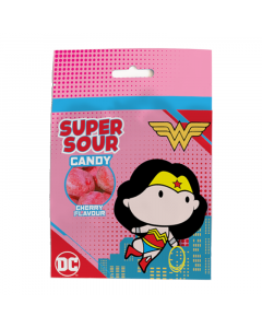 Wonder Woman Super Sour Cherry Flavour Candy - 90g
