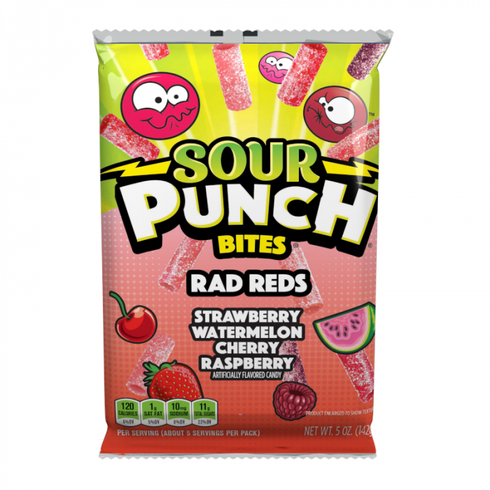 Sour Punch Bites Rad Reds - 5oz (140g) - American Fizz
